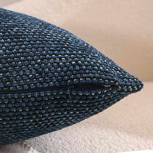 Blisybttex Throw Pillow Covers 18 X 18 Set Of 4,Waterproof Decorative Square Handmade Soft Textured Chenille Pillow Covers 45 X 45 Cm For Couch,Bed,Living Room #TOP3