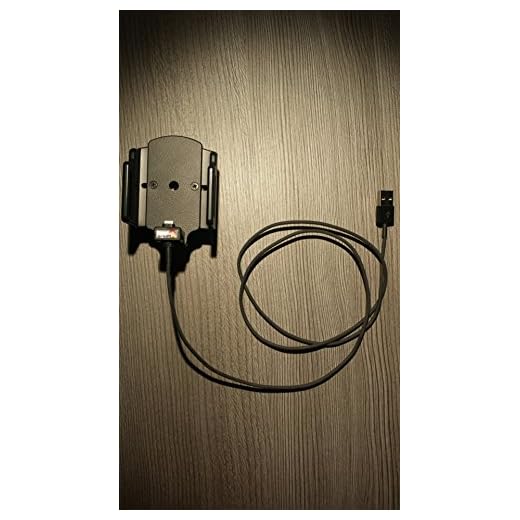 Brodit 514435 bilhållare med kabelankring för Apple iPhone 5 (59-63/6-10 mm) svart