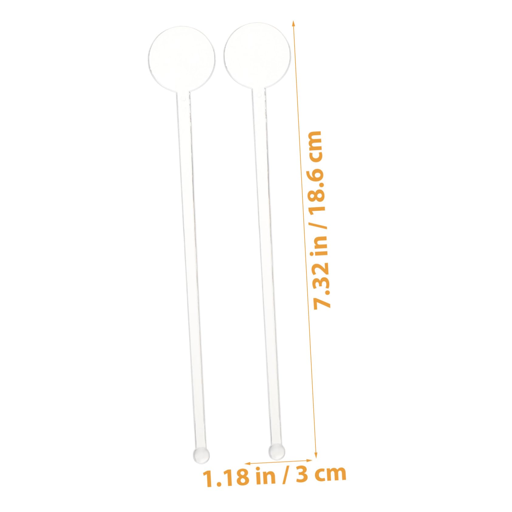 SOLUSTRE 80Pcs Transparent Coffee Stirrers Beverage Mixing Sticks for Cocktails Drinks Coffee Swizzle Sticks for Home Bar Parties More