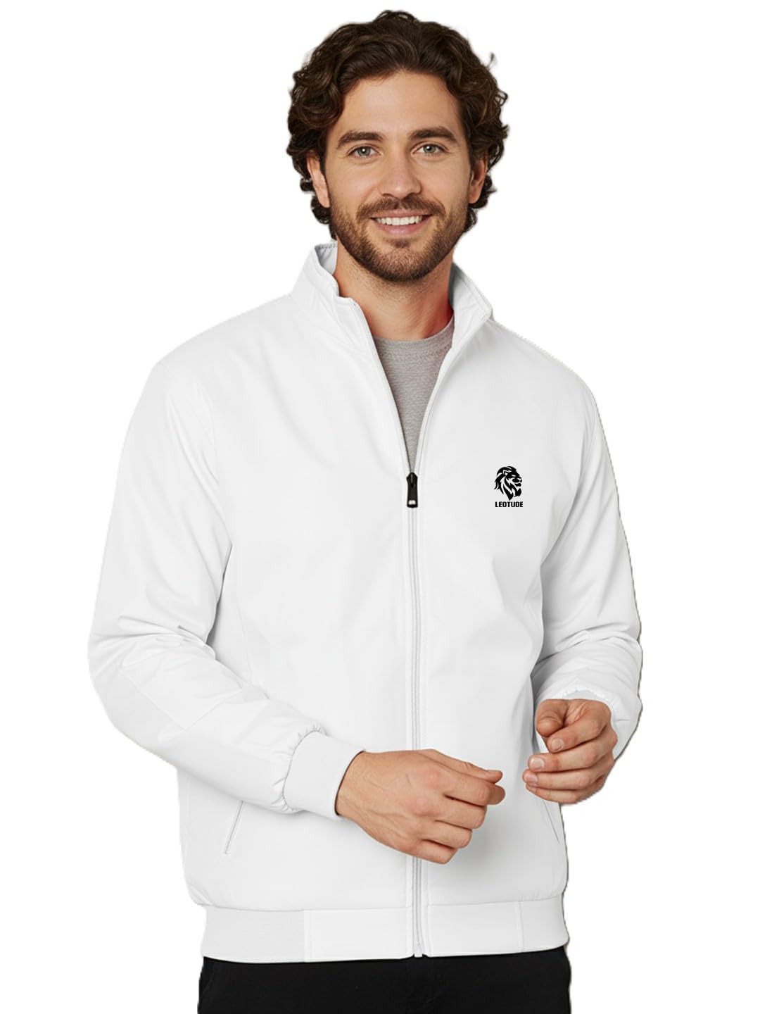 leotude Men Light Weight Windbreaker Lined Jacket (Colour: Red)-picture-33