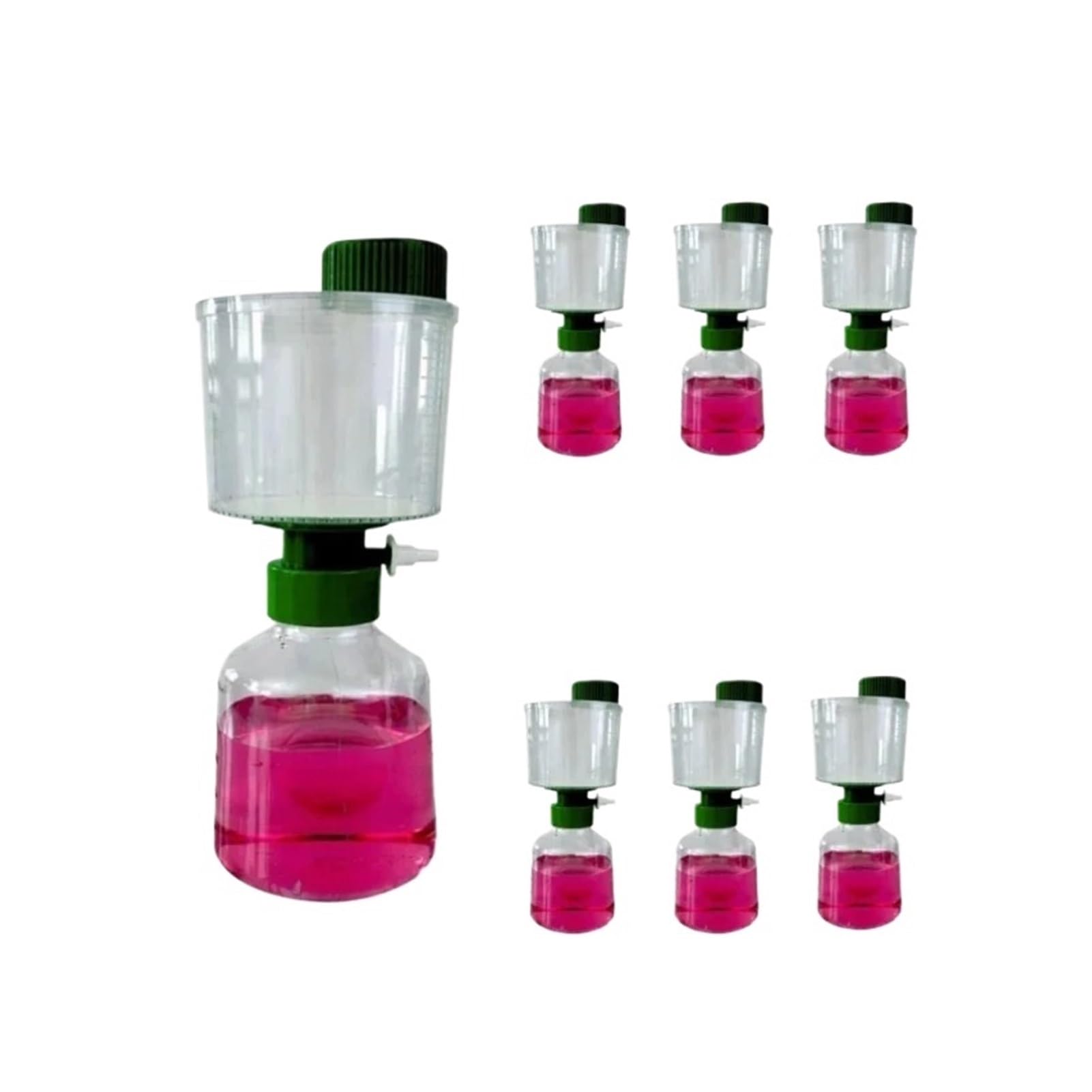 filtración al vacío con tapón de botella estéril 12 filtros de vacío desechables estériles de PES for la parte superior de botellas(500ml 0.45um 12pk)