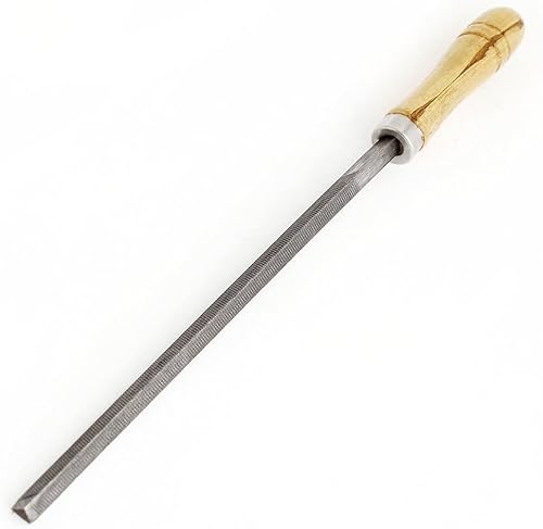 IIVVERR Mango Madera Carpintería Tres Limas Triángulo Cuadrado Gris (Carpintería de madera Tres archivos de triángulo cuadrado gris