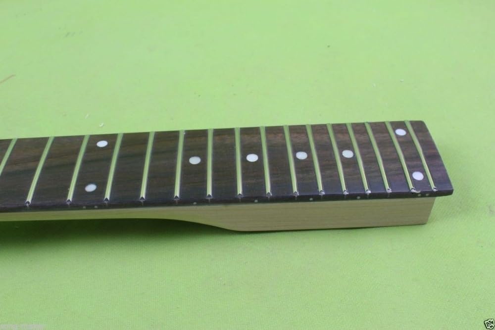 Manico for chitarra elettrica a 12 corde, manico for chitarra largo in acero, palissandro, 24 tasti, manico a paddle da 24,75 pollici