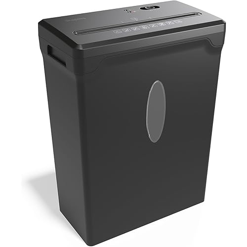 Staples Paper Shredder, 8-Sheet Cross-Cut, Anti-Jam, for Office & Home Use with 3.6 Gallon Bin, Black