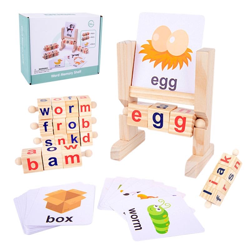 Montessori Toys 3 4 5 6, Letter Game, Games Children 3 Years, Educational Game 4 Years, Learn to Read, Gift Boy Girl 3-6