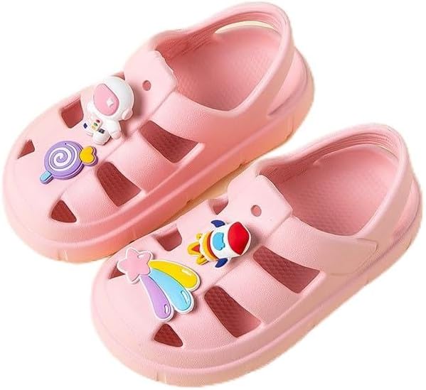 Generic Toddler Kids Mules Boys Girls Cute Garden Water Clogs Sandals Slip On Shoes Slipper Slides Lightweight Outdoor Summer Children Beach Pool Shoes for Baby Little Kids48 Multi