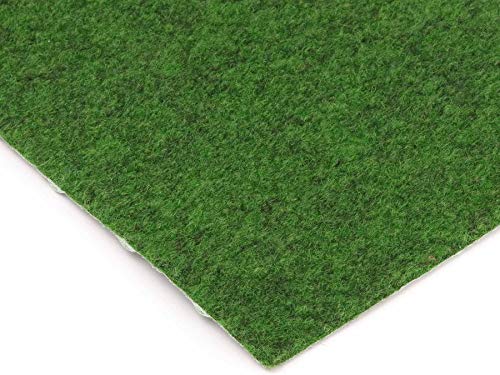 Grastapijt per meter COMFORT - groen, 1,33m x 7,50m, waterdoorlatende vlies-gazon met noppen, zwembadonderlegger… - Afbeelding 3