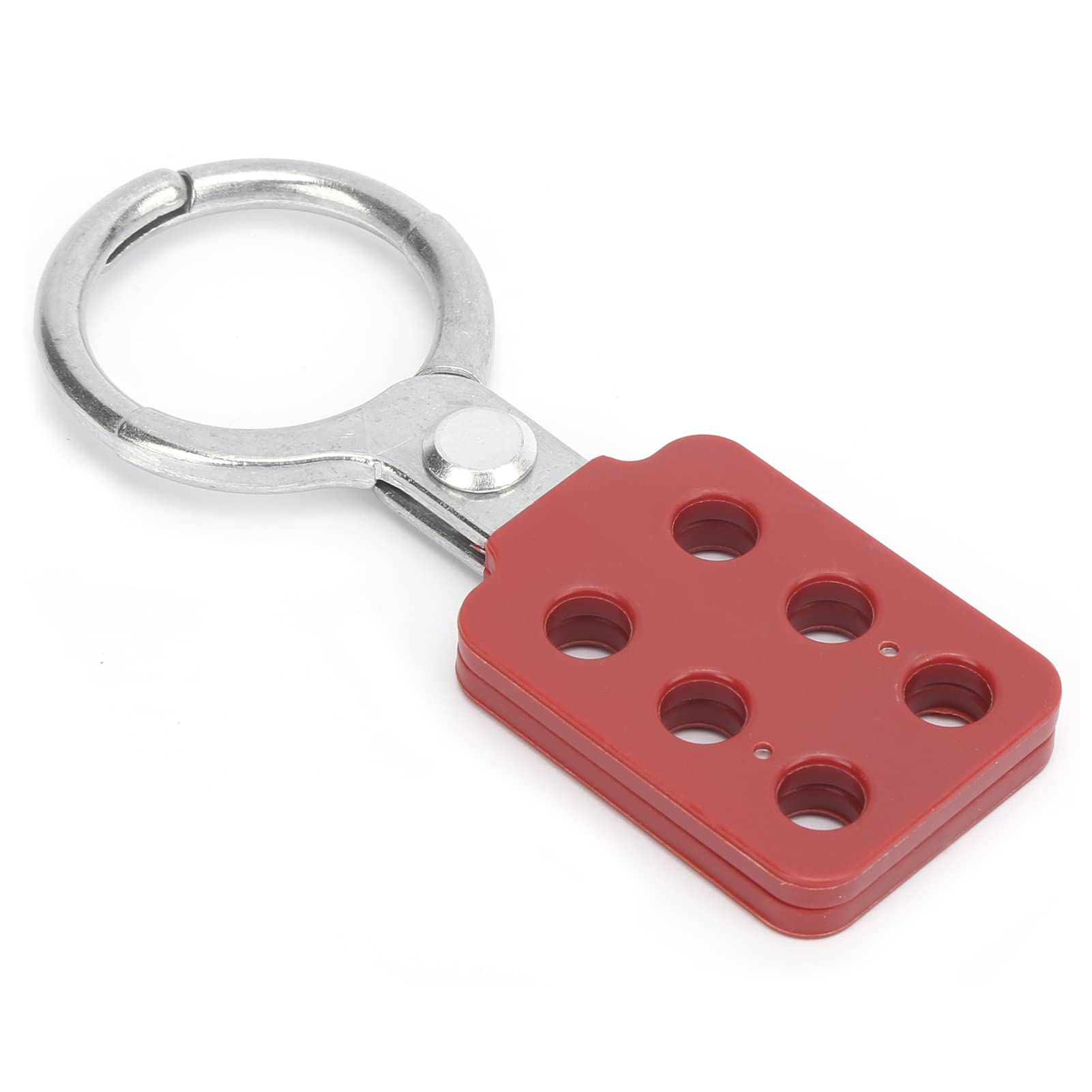 1,5 Lockout de acero de la mandíbula HASP, Lockout Tagout Hasp con mango y mandíbula extendida, HASP de aislamiento de seguridad HASP, Interlechado de 6 hoyos, 10 piezas