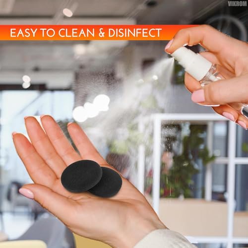 Image of Sounce 3 Pairs Earpad Cushion Compatible with Plantronics C-320M / C3220 /C325M /T110 | 5MM Thick Replacement Foam Sponge Ear Pads, High-Density Foam (6 Pcs / 3 Pairs, 55MM)