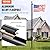 VEVOR 30 Feet Sectional Flagpole Kit, Heavy Duty Aluminum Alloy Flag Poles for Outside House in Ground, 3 Display Modes with 3x5 American Flag, Professional Accessories, Black