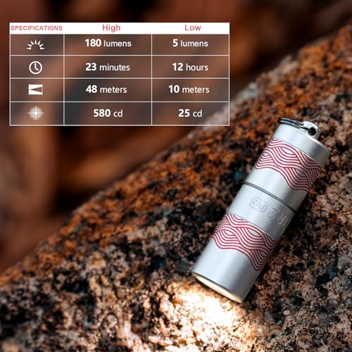 Image of OLIGHT I1R 2 Pro Eos 180 Lumens EDC Rechargeable Keychain Flashlight, Powered by Built-in Rechargeable Battery with Type-C USB Cable, Slim Mini Handheld Light for Everyday Carry (Silver-Flow)