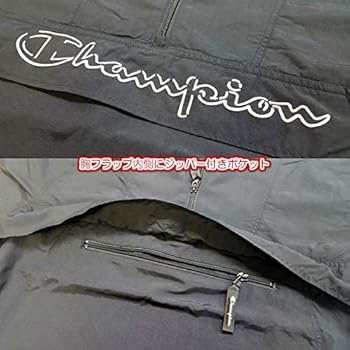 y012725 チャンピオン　アノラックパーカー　オーバーサイズ　白　刺繍ロゴ Champion パーカー 「Champion /チャンピオン」 アノラック