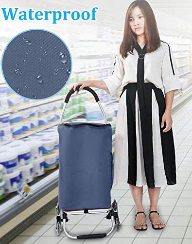 ATAAY Einkaufstrolley, 2-in-1 Faltbarer Einkaufswagen & Sackkarre Super Belastung 50 kg – arbeitssparend für… – Bild 5