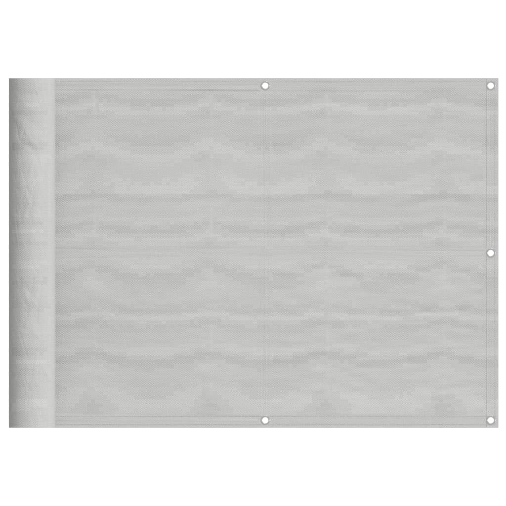 vidaXL Balcony Screen, Privacy Screen for Outdoor Garden, Weatherproof and UV Protection Fence Screen, Light Grey 75x600 cm 100% Polyester Oxford — image 1