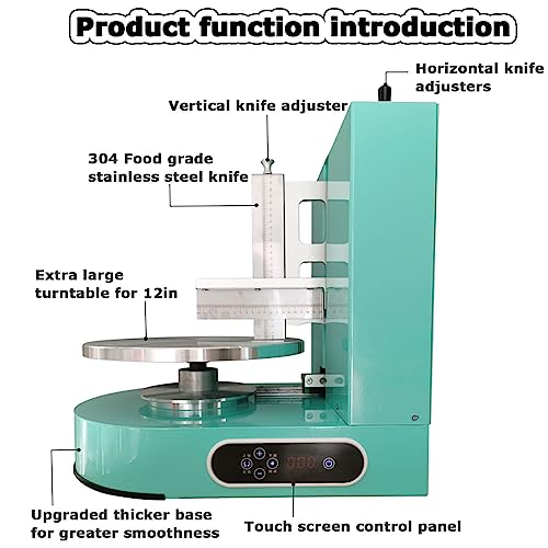 Máquina para glaseado de Pasteles, alisadora automática para glaseado de Pasteles - Herramienta portátil para Decorar y recubrir, Ideal para Pasteles de cumpleaños y repostería.
