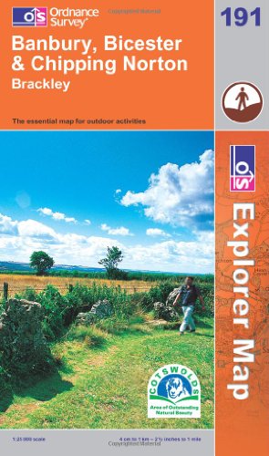 OS Explorer map 191 : Banbury, Bicester & Chipping Norton