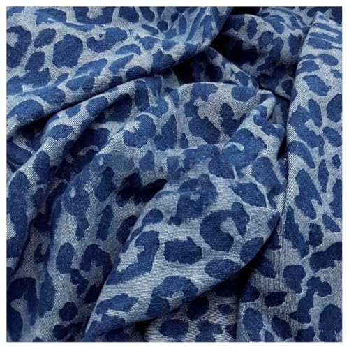 Tissu denim lavé souple en jacquard de fleurs de coton pour pantalon