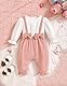 Borlai Neugeborenes Baby Mädchen Kleidung Rüschen Strampler Baumwolle Gerippt Jumpsuit Spielanzug Niedliche Bow Body Baby Onesie Outfit