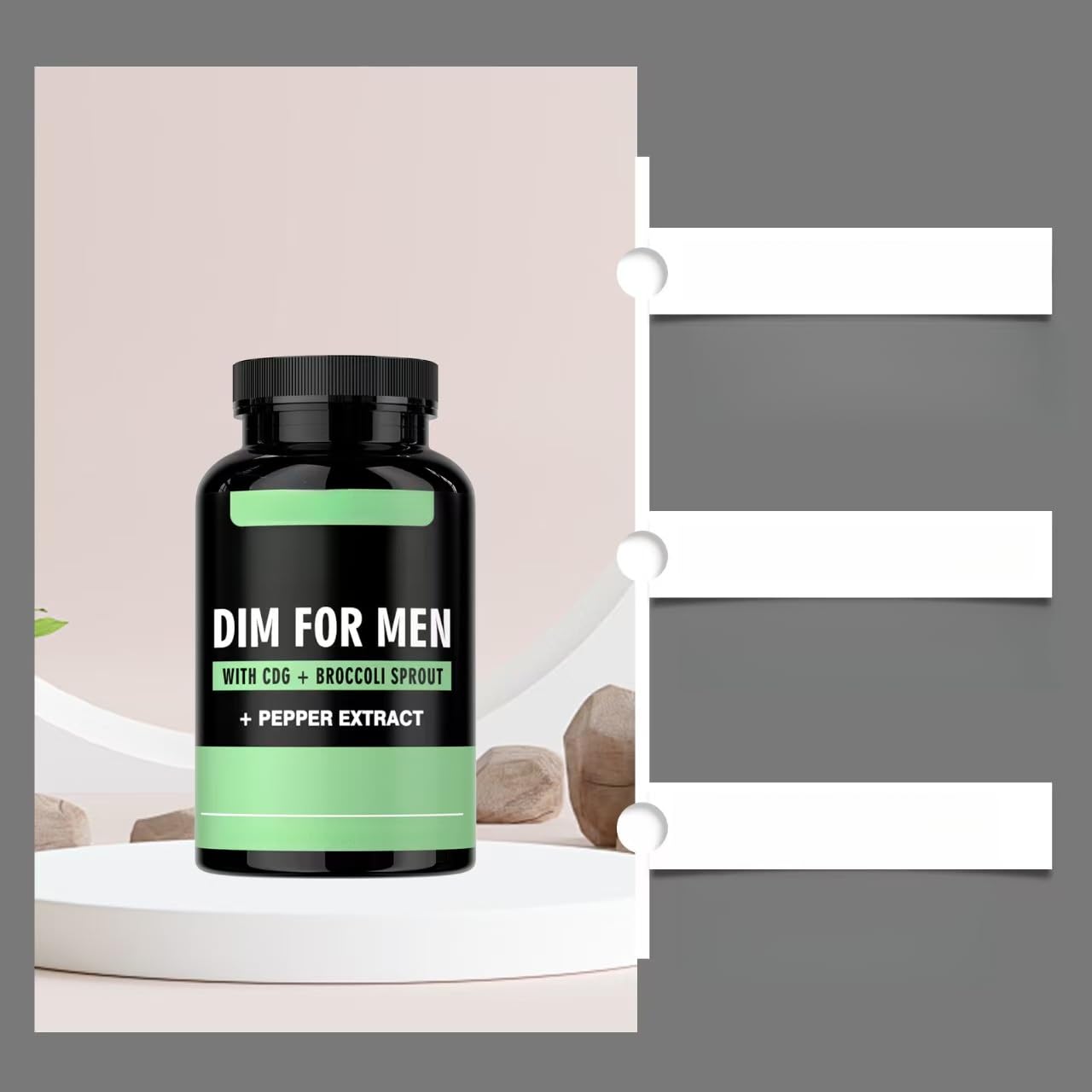 DIM for Men, un prodotto a base vegetale che supporta la resistenza maschil | Può supportare sinergicamente il normale metabolismo e le funzioni fisiologiche del corpo umano.
