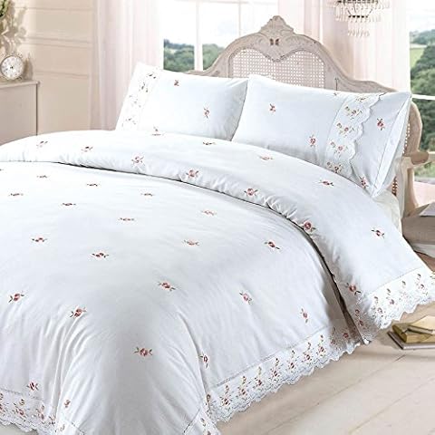Rapport Home Sophie Floral Lace Duvet Cover Set Cover