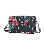 Esta pequeña bolsa para mujer se cierra con una cremallera superior para proteger tus productos. En el interior, la bolsa está forrada con un nailon estampado y contiene un bolsillo deslizante. Con una correa de hombro desmontable, el bolso se puede llevar como un bolso cruzado o un bolso de hombro.