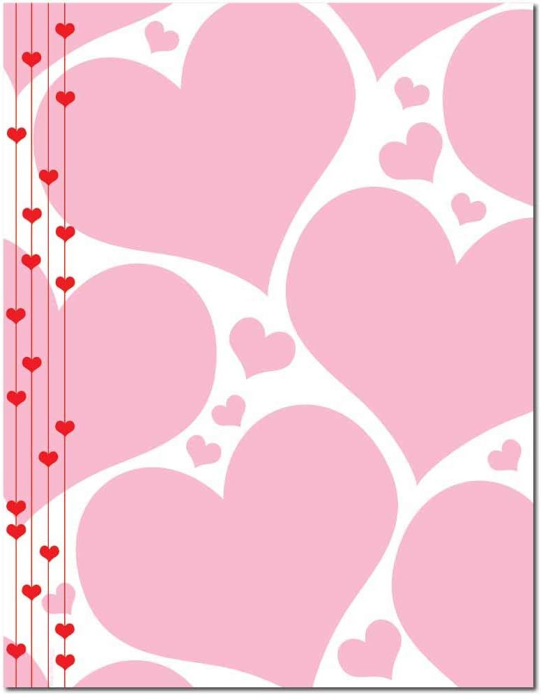 Heart Strings Letterhead Laser & Inkjet Printer Paper (100 Pack)