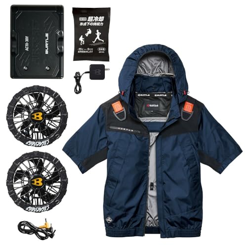 �o�[�g�� BURTLE �󒲃E�F�A AC1196 �A�[�o���u���b�N�t�@��×30V�o�b�e���[ �t���Z�b�g ���� �u���]��