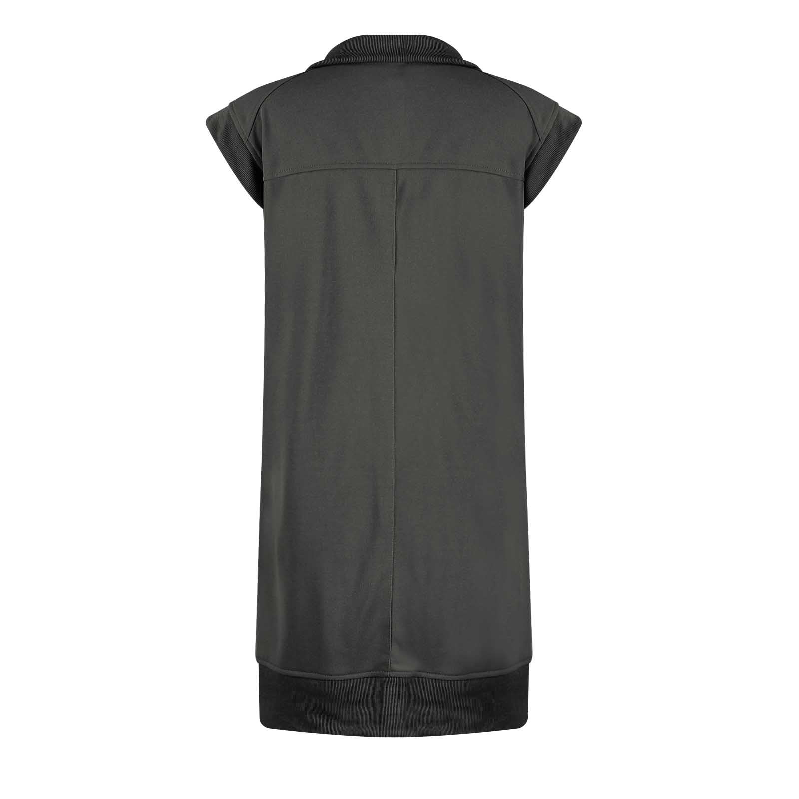 FUPODD Jerseykleid Damen Sommer Kurz Kleid mit Reißverschluss Vorne Tenniskleid mit Taschen Sommerkleid Leicht Elegant Minikleid Sportlich Sommerkleider Gerader Schnitt Kleider Frauen mit Kragen