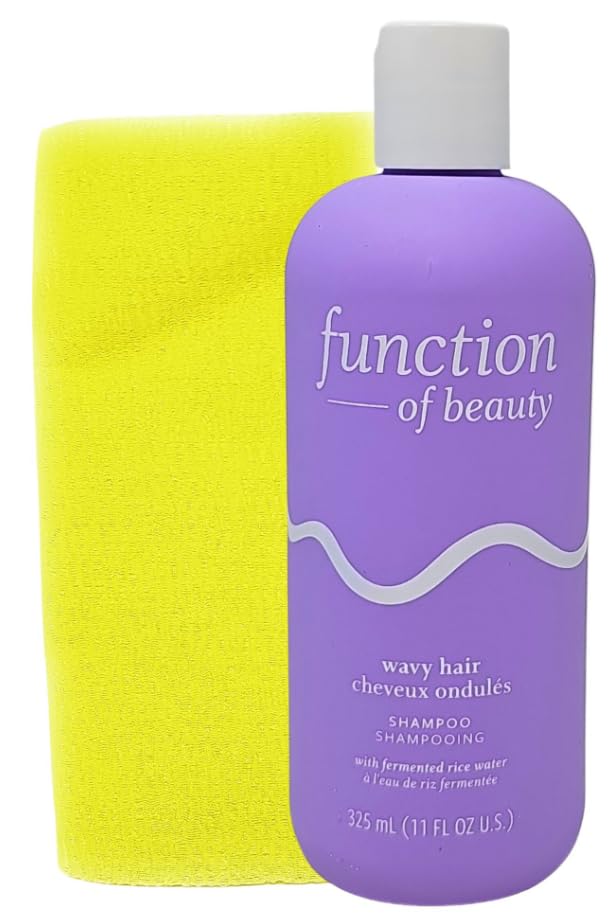 Miniatura 2 de Function of Beauty - Juego de champú y acondicionador para cabello ondulado (11 onzas) y toalla exfoliante Tesadorz