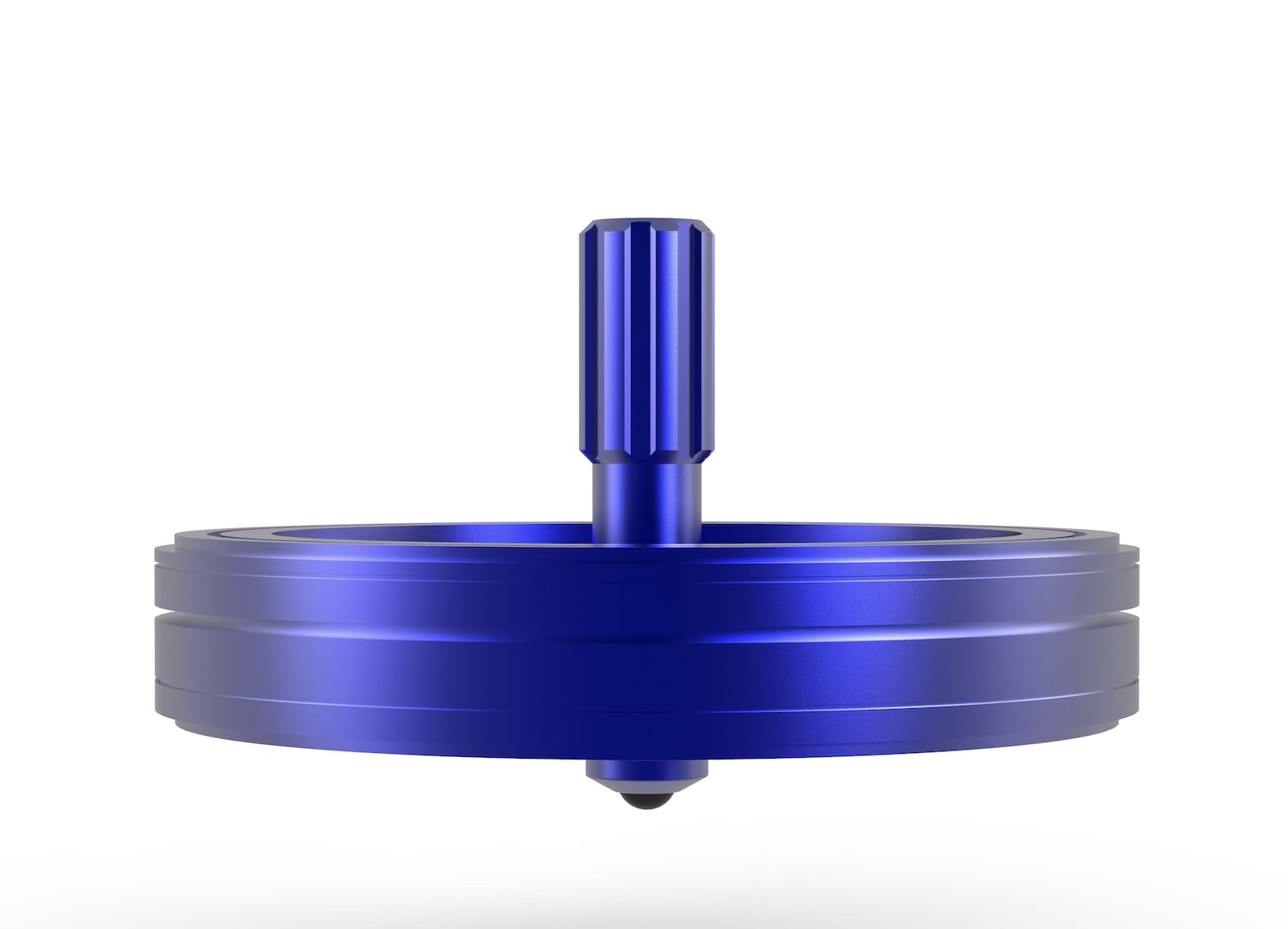 Plexity LabsPlexity Labs UFO Tops USS Nimitz - Metal Spinning Fidget Toy Top - Inspired by The 2004 USS Nimitz UFO Incident - Aluminum in Ocean Blue