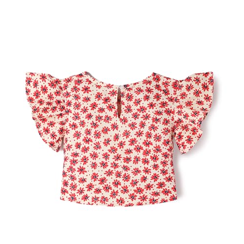 Image of Girls Premium Cotton Printed T-Shirt & Shorts Set | Summer Wear Comfortable Loungewear Clothing Set | Girls Co-Ord Set | Casual Half Sleeve Printed Top & Bottom Set