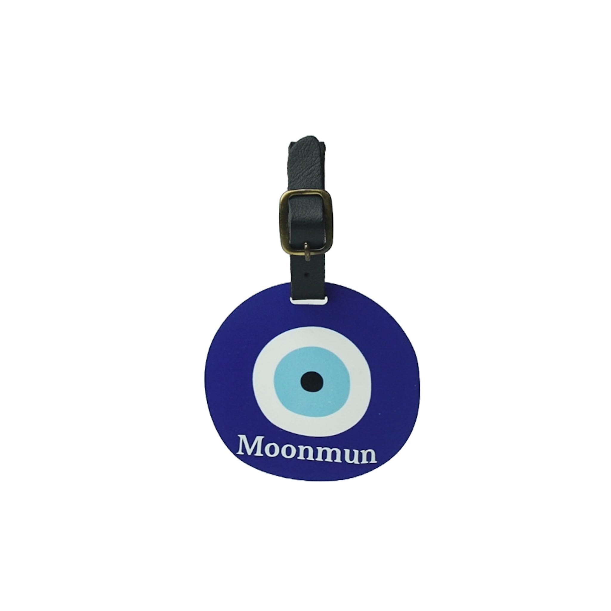 The Bling Global Personalized Luggage Tag for Men and Women Luggage Tag with Evil Eye Protection, with Black Leather Strap Identification Tags for Bags/Backpacks and Suitcase, Best Travel Gifts-image-33
