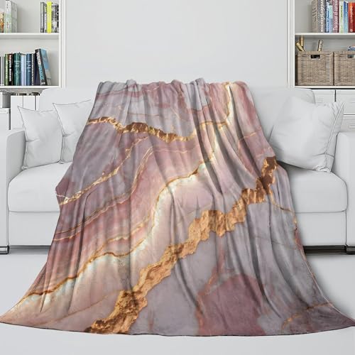 Literie modern abstrait rose swirls : plaid microfibre luxe 3D - 6
