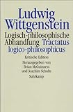 Logisch-philosophische Abhandlung. Tractatus logico-philosophicus: Kritische Edition - Ludwig Wittgenstein