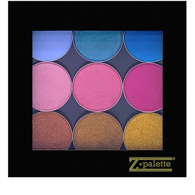 Z Palette Small Black Empty Magnetic Makeup Palette with Clear Window
