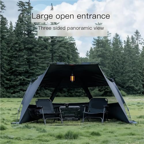 Carpa automática portátil para camping 2 personas negra miniatura 5