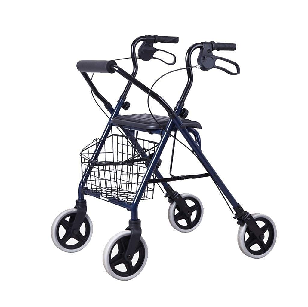 Walker dla seniorów Rollator Aluminiowa pomoc w poruszaniu się w chodzeniu Leishouer Lekka składana rama do chodzenia na rollatorze z regulacją wysokości dla osób starszych, gwiazda światła