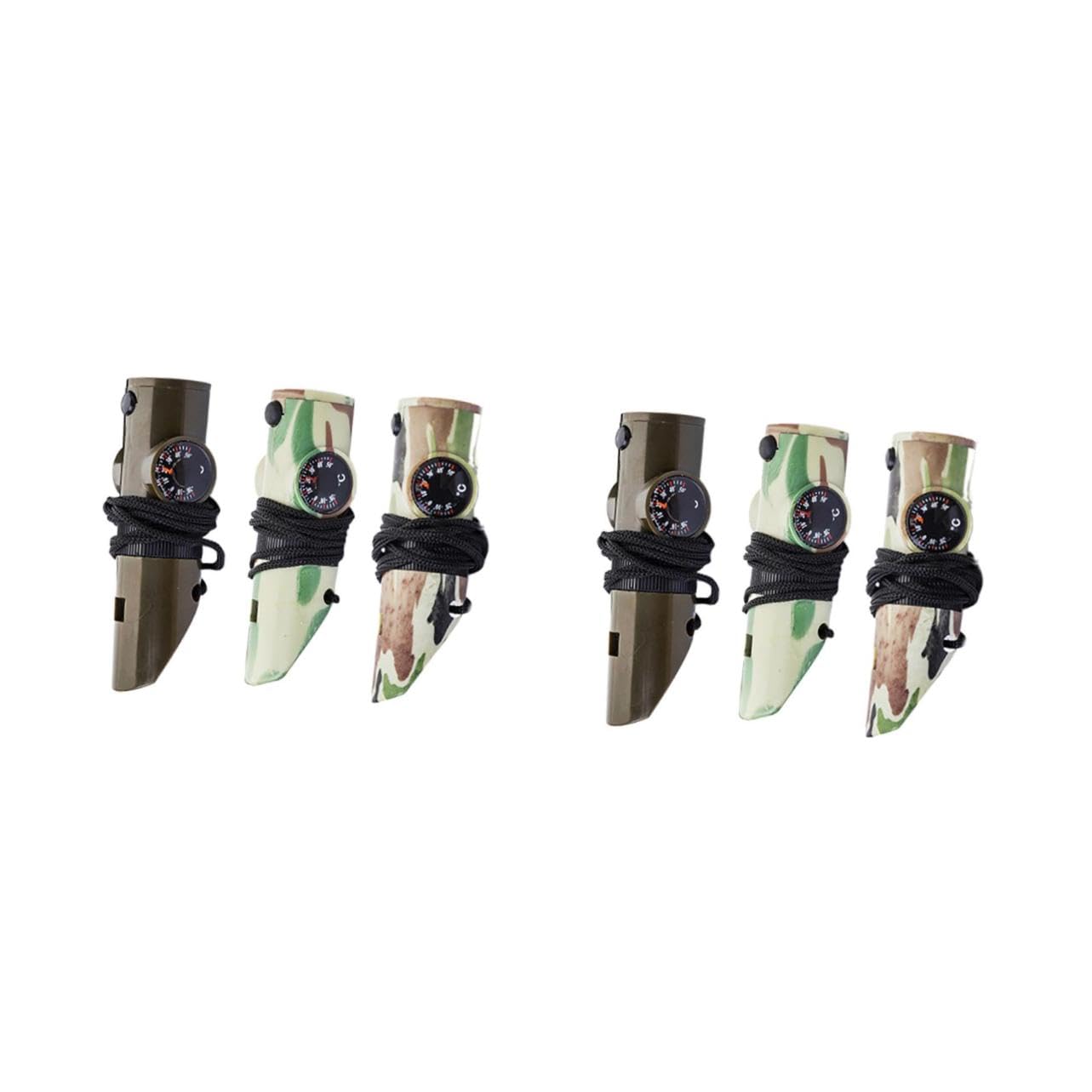 Sosoport Outdoor-überlebens Pfeife Pfeifen-Halskette Schiebepfeife Sicherheitspfeife Notfall Outdoor-multitools Notfall Pfeifen Notfall-überlebenspfeife Zelt Lichter Abs
