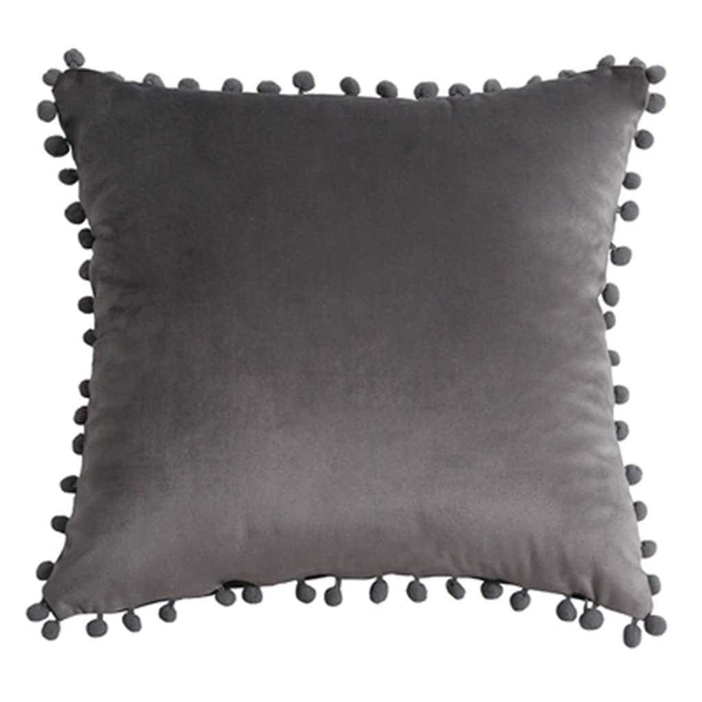 MFJGHU Tassel Warm Velvet Pillow Cases Decorative Cushion Cover Pillowcases Throw Square 45 * 45cm(Style D)