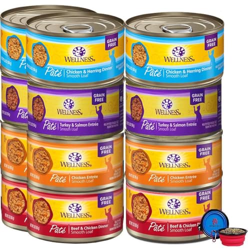 Wellness Natural Premium Canned Cat Wet Food Pate - 12 ...