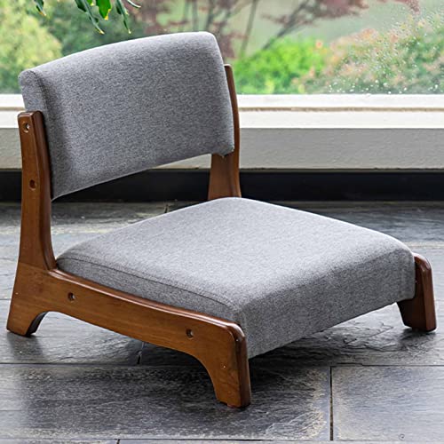 Chaise de sol en bois massif noble et son assise en mousse premium pour intérieur élégant