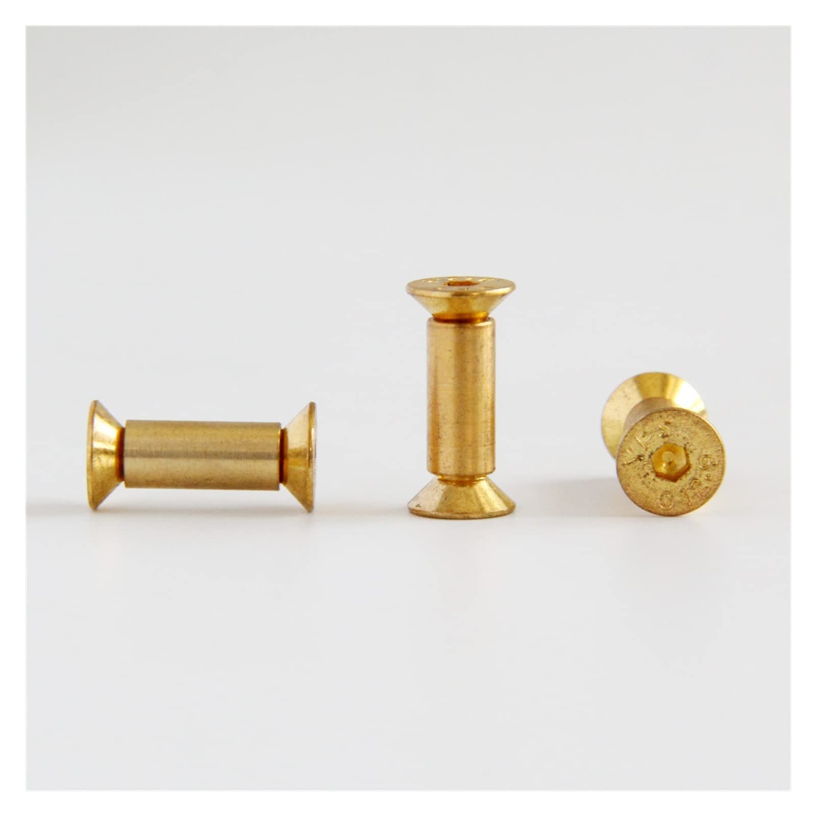 10 Viti Rivetto In Ottone Testa Piatta 5*M4 - Per Manici Coltelli - Foto 9