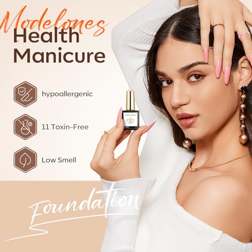 Modelones Base y Top Coat Semipermanente, 15ml 2pcs Esmalte Semipermanente de Uñas en Gel UV LED Kit de Manicura Soak off para Uñas - imagen 6