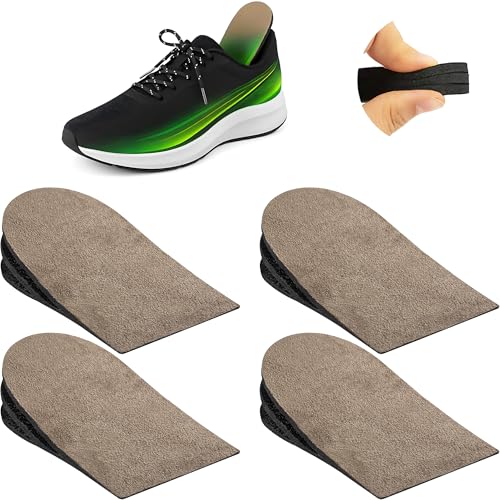 Heel Lifts for Women and Men Adjustable Shoe Lifts for Leg Length Discrepancy (Medium, 4, Count)