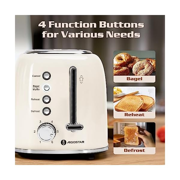   Aigostar-Toaster-2-Slice-Retro-Extra-Wide-Slot-Toasters-Best-Rated-Prime-for-Toasting-Bagels-Breads-Waffles-More-Cancel-Defrost-6-Browning-Removable-Crumb-Tray-Stainless-Steel-Cream-White