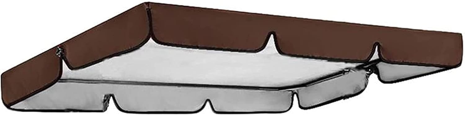 2/3 Seat Outdoor Swing Canopy Replacement,Swing Top Cover Canopy Replacement Garden Patio Porch Yard,Waterproof Sunproof Chair Patio/Lawn/Garden All Weather Protection Porch Swings