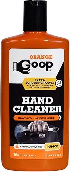 GOOP Orange Liquid with Pumice Multi-Purpose Waterless Hand Cleaner - 16 oz Flip-Top Bottle