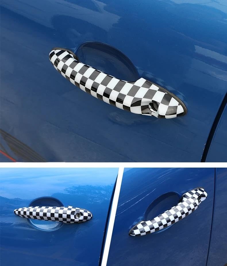Zamiennik klamki do drzwi MINI do Cooper S R55 R56 R60 R61 akcesoria dekoracyjne naklejki samochodowe 2 szt. Osłona ochronna na klamkę drzwi samochodu osłona ochronna na klamkę drzwi samochodu (kolor