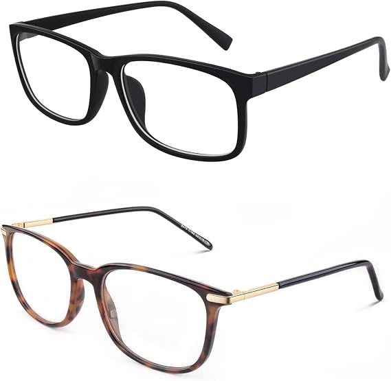 GQUEEN Fake Clear Glasses Non Prescription for Women Men UV400 Protection