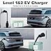VDLPOWERVP Level 1/2 EV Charger 16Amp, Electric Vehicle Portable Charger with 28FT Cable, 3.5KW Home EV Charging Station for J1772 Electric Cars,110V-240V, NEMA 6-20 & NEMA 5-15 Plug